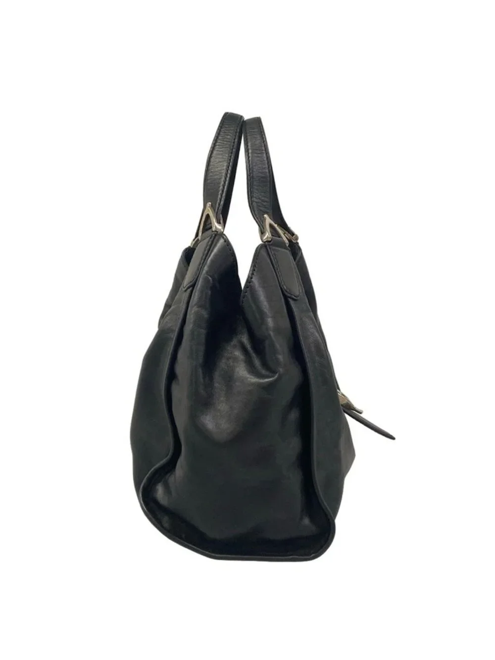 Gucci Shoulder Bag Soft Stirrup Black